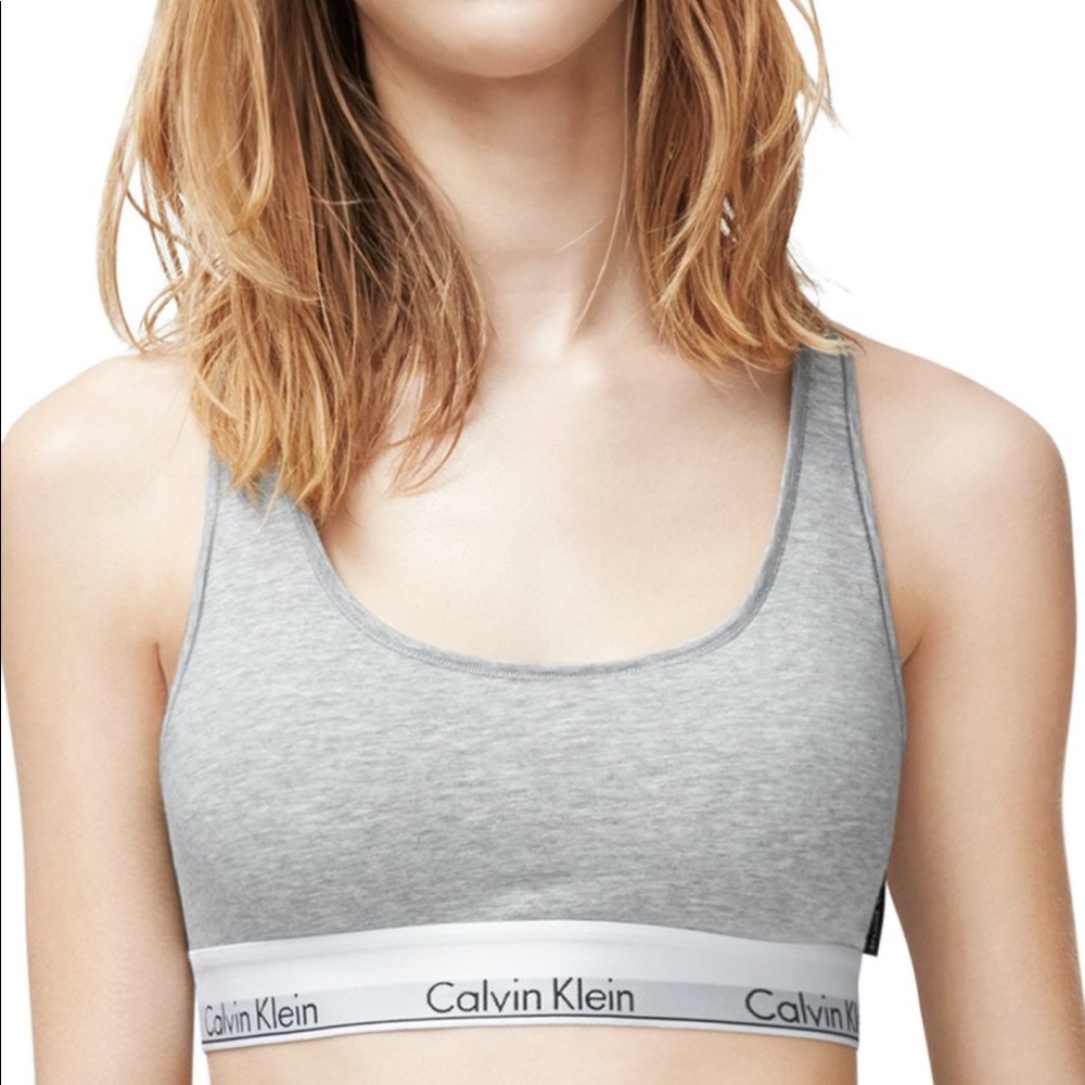 Calvin Klein Sports bra racerback gray